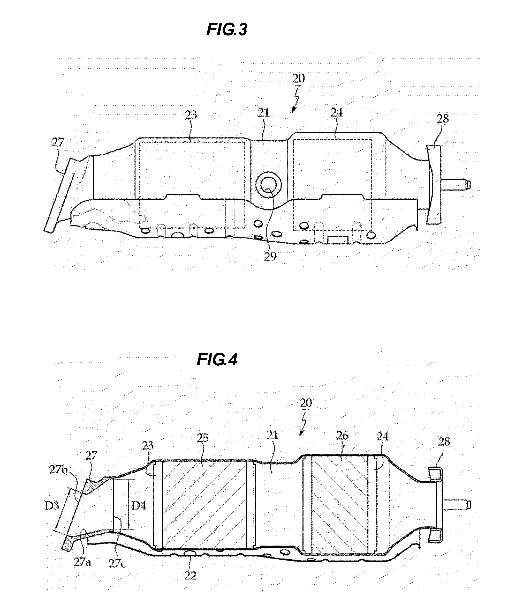Catalytic apparatus for vehicle