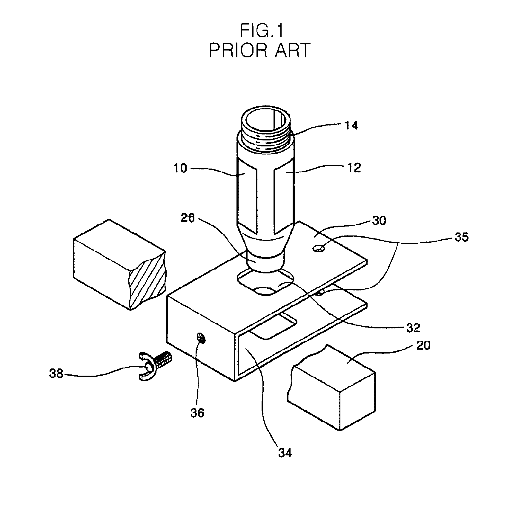 Clamping structure for mounting reducer