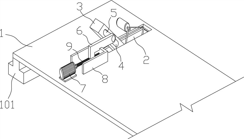 Rubber ring grinding device for float glass conveying roller way and grinding method