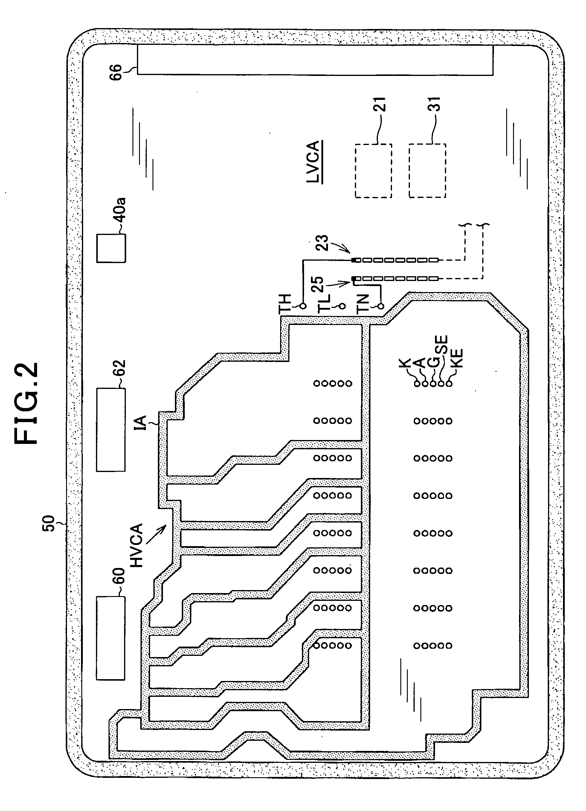 Power conversion apparatus provided with substrate having insulating area
