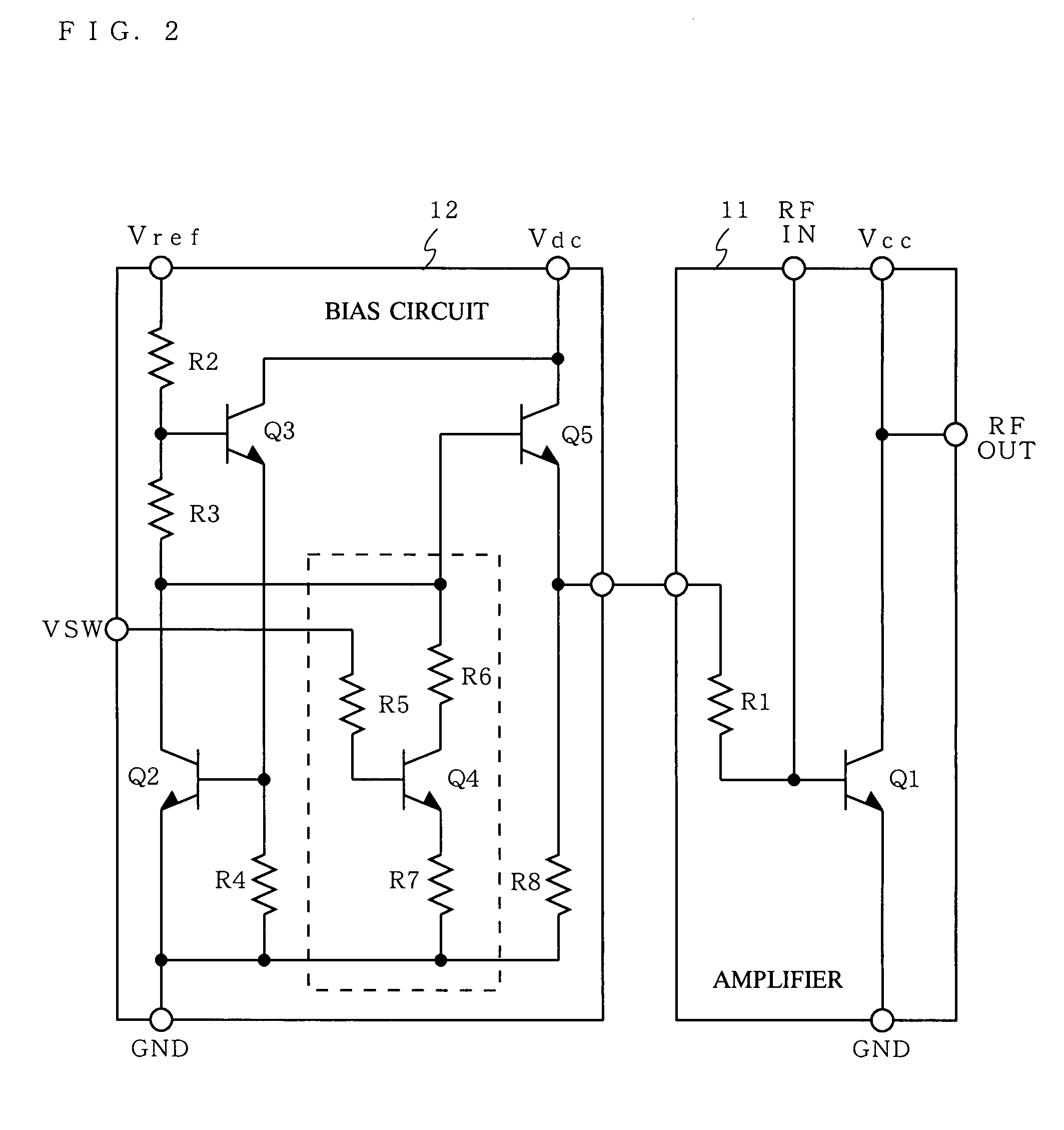 Radio frequency amplifier circuit and mobile communication terminal using the same