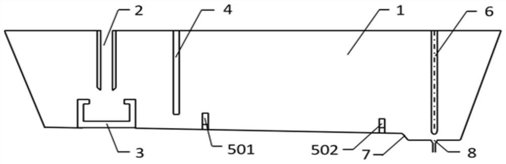 Stepped tundish and casting control method thereof