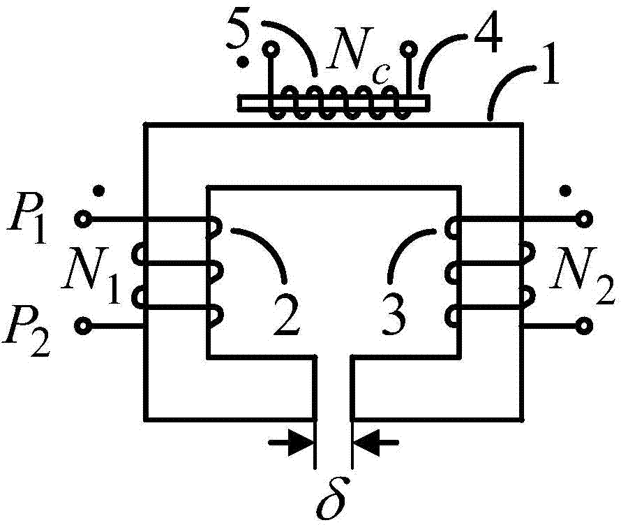 Gapped core-type Rogowski coil transformer based on magnetic potentiometer compensation