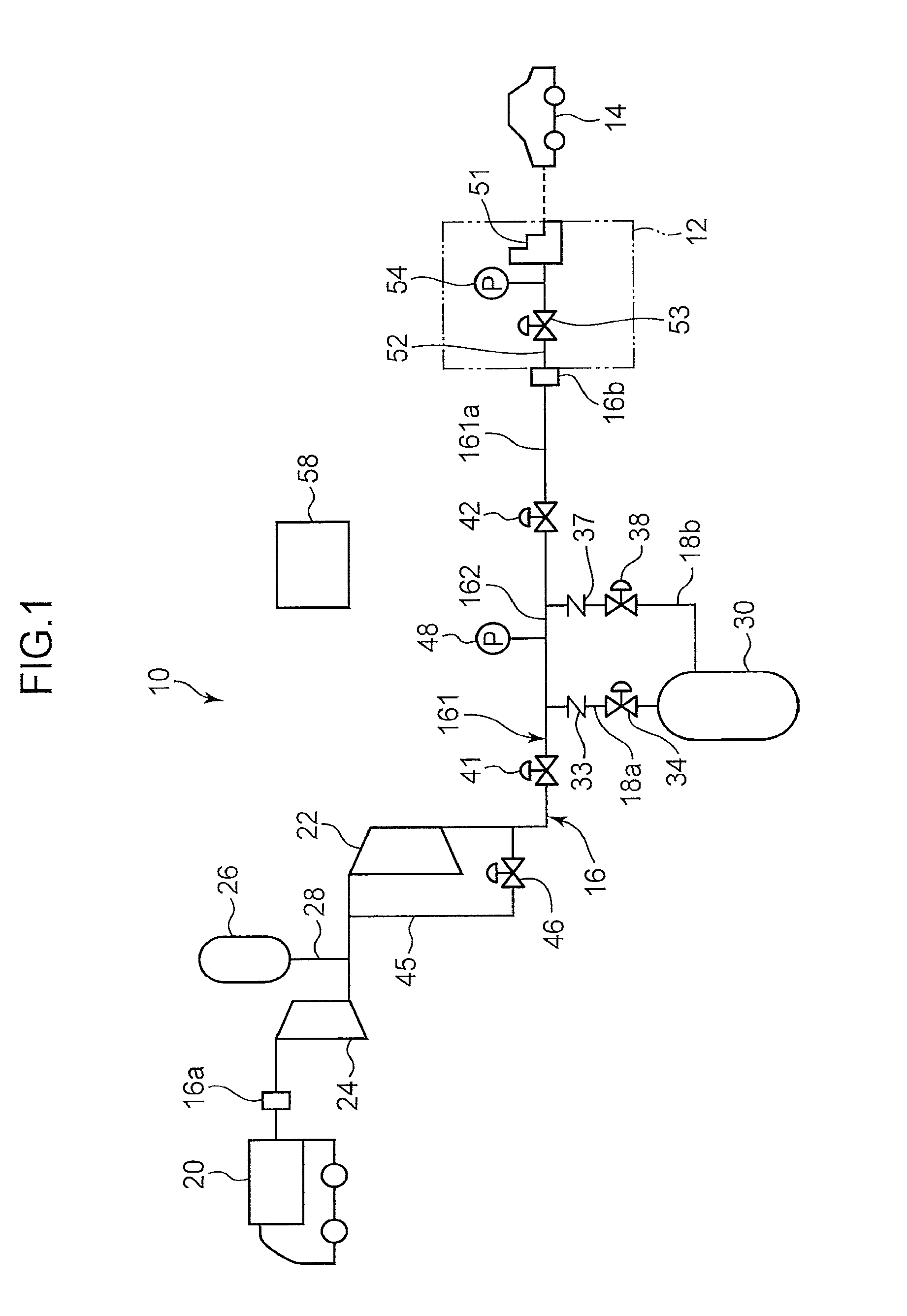 Gas supply device, hydrogen station, and gas supply method