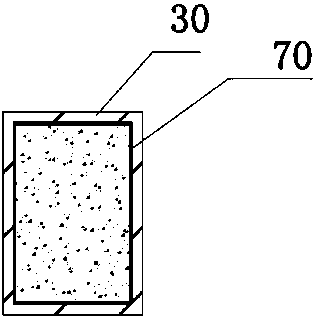 Double-connecting-beam structure and construction method thereof