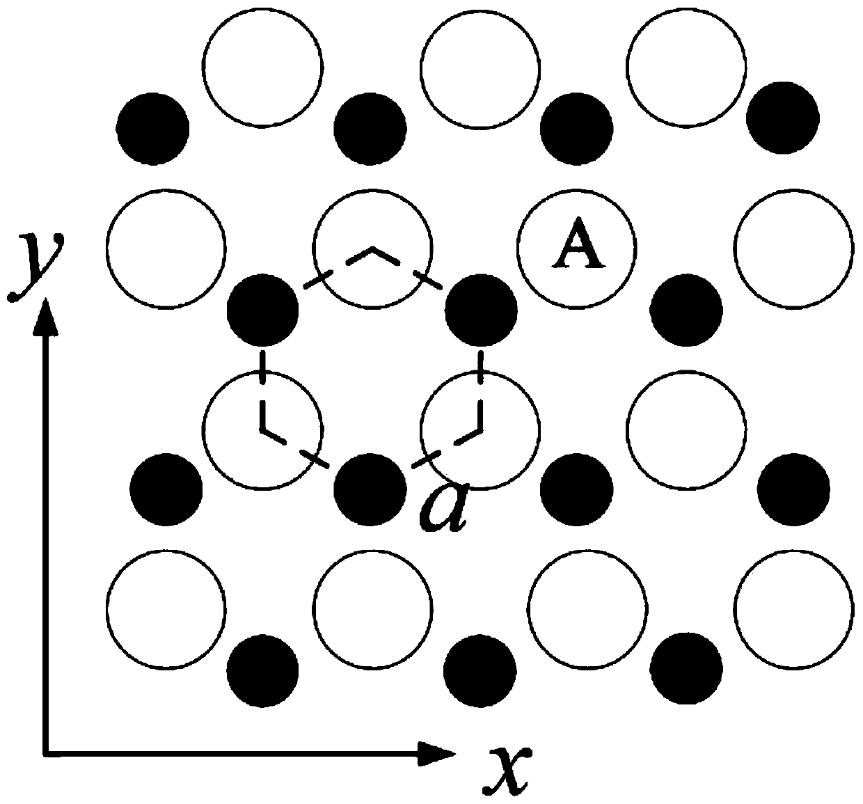 One-way bulk wave transmission method of gyromagnetic photonic crystal with honeycomb structure