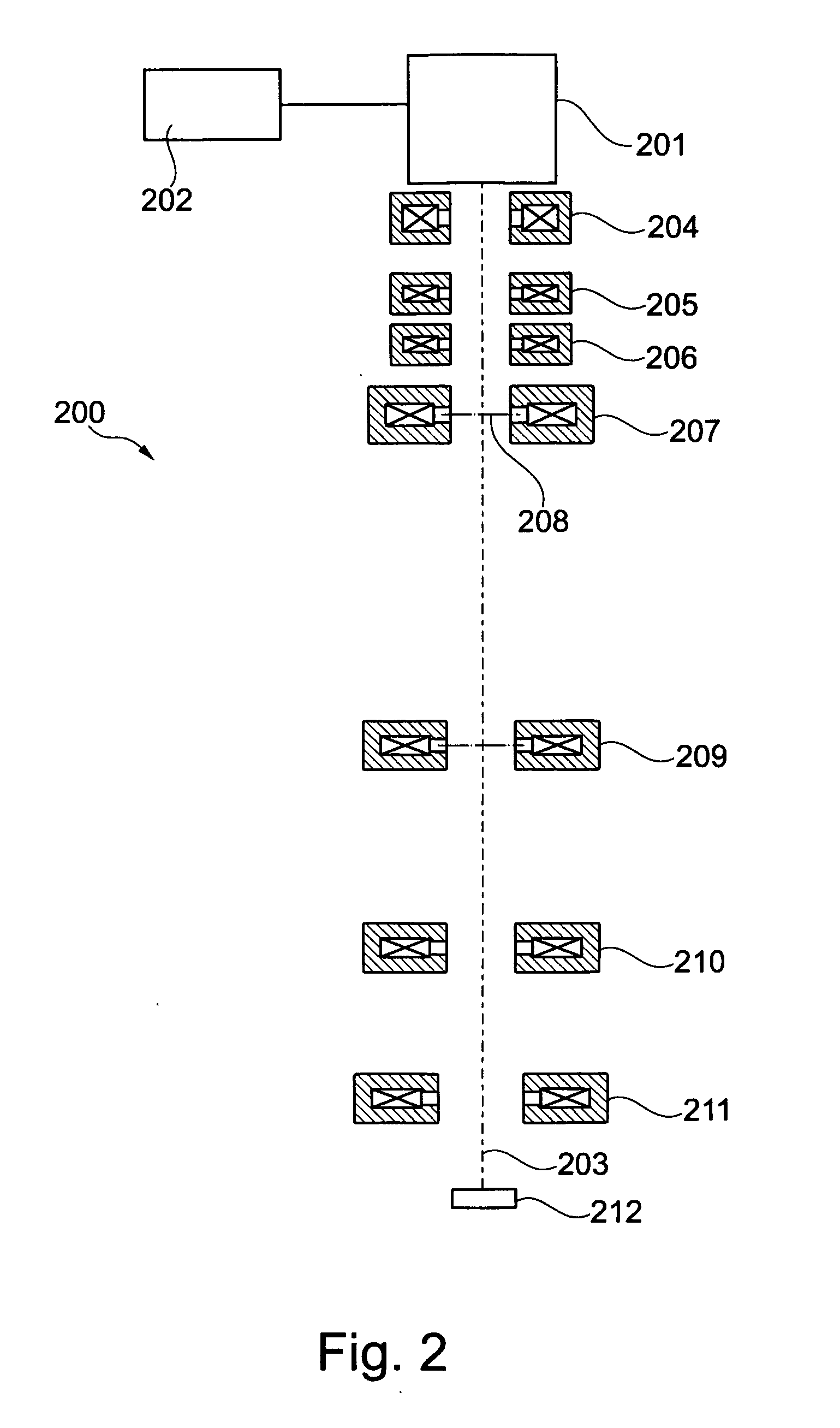 Electron gun used in particle beam device