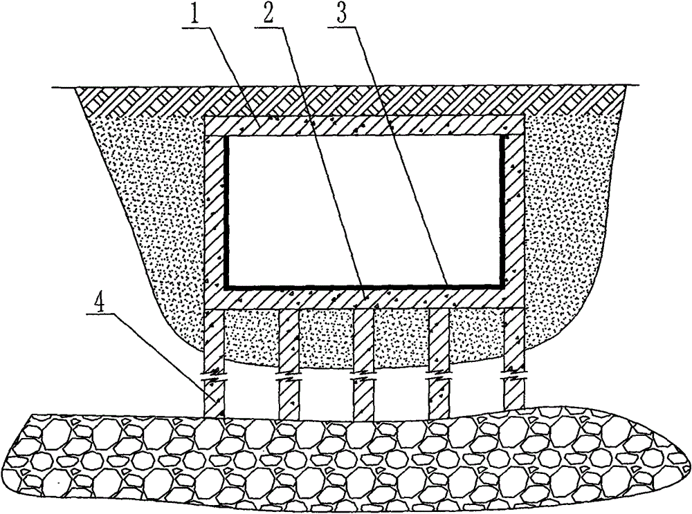 Method for manufacturing energy storage underground water tank and support member for energy storage underground water tank