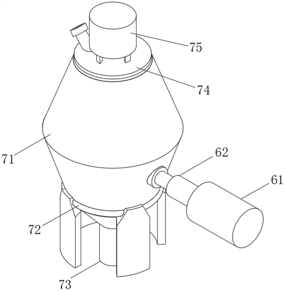 Efficient double-group raw material stirring ceramic valve manufacturing device