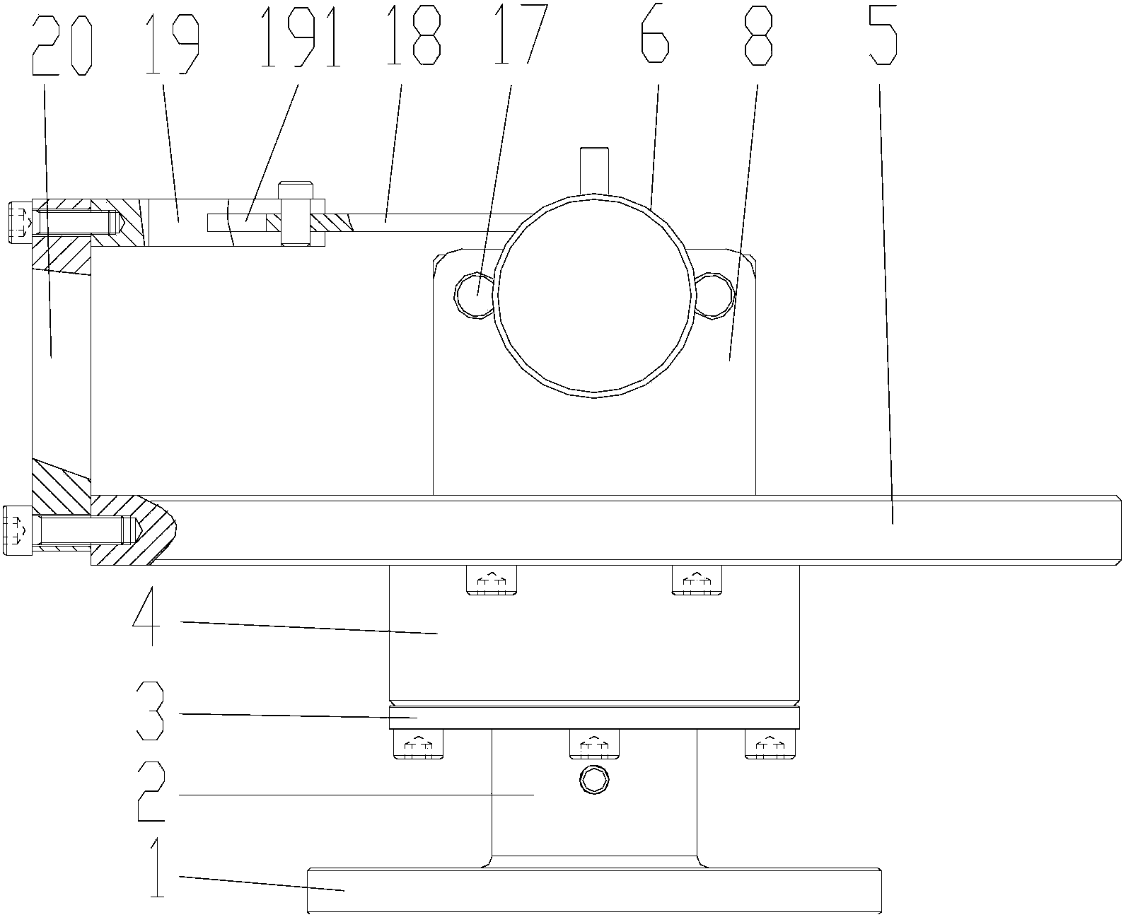 Cutting device for metal fine tube of high-precision silicon sensor