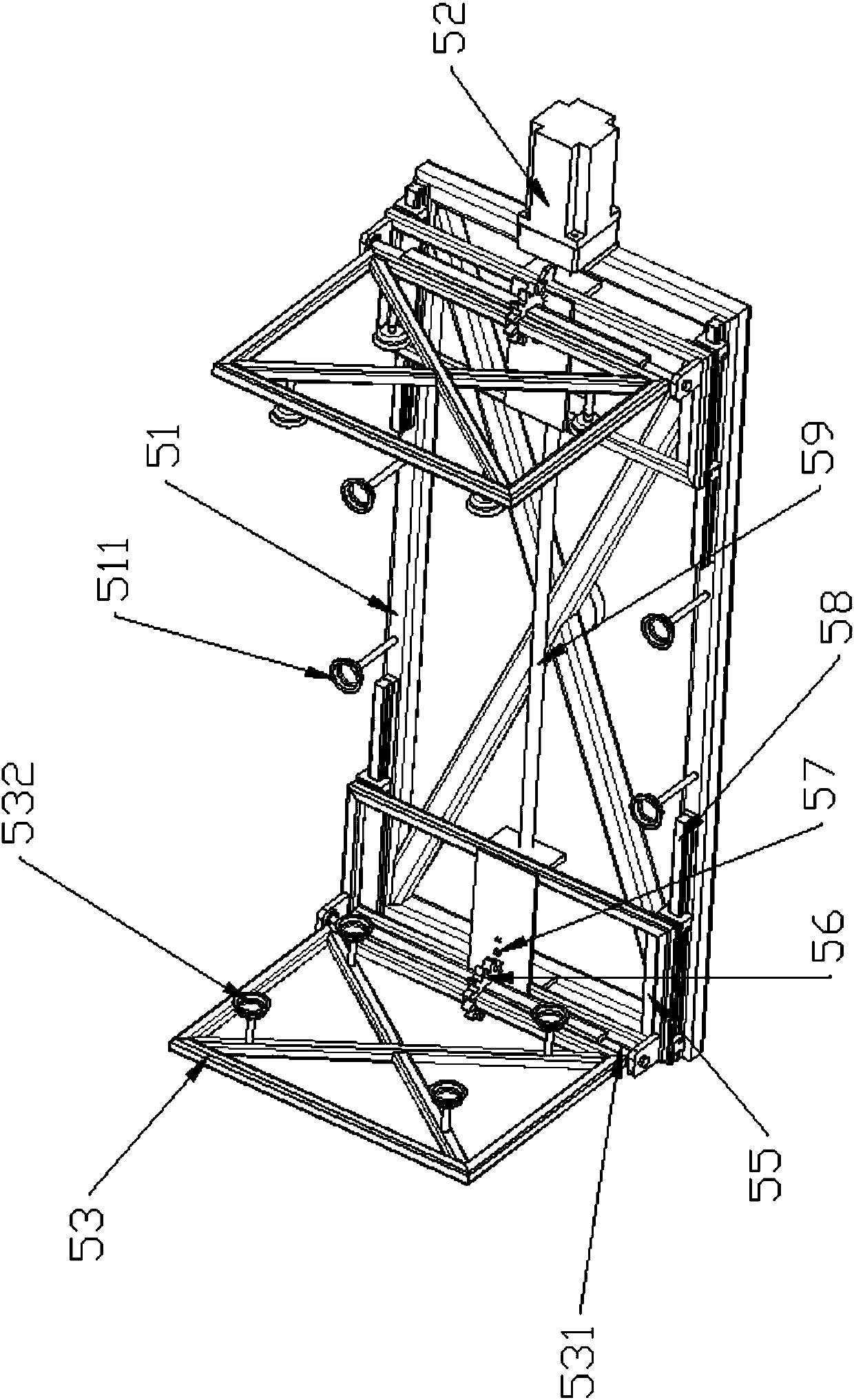 Box feeding device for automatic packaging line