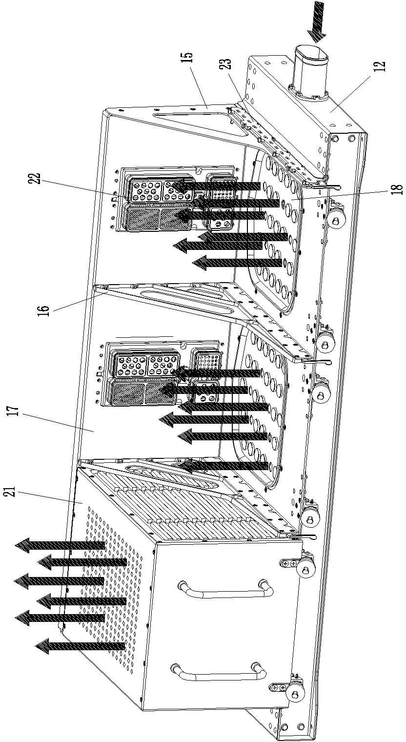 Rear plug type case installation rack