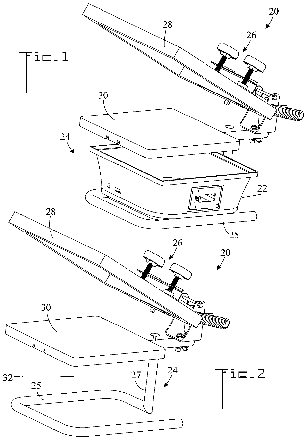 Screen printing press