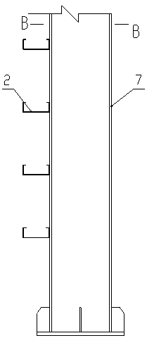 The exterior wall structure of a new type portal frame steel structure building and the installation method of purlins on the wall