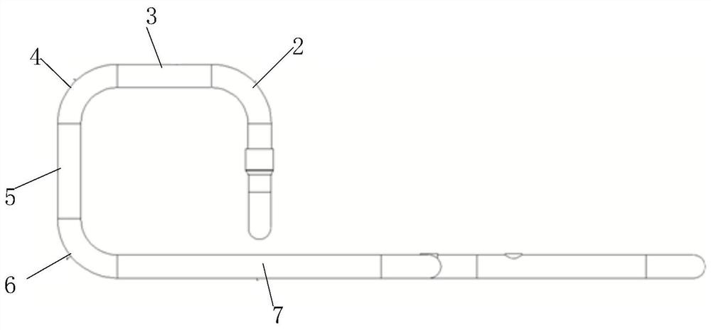 Novel matched pipe of exhaust pipe, derivative structure, passenger car air conditioner compressor and simulation method