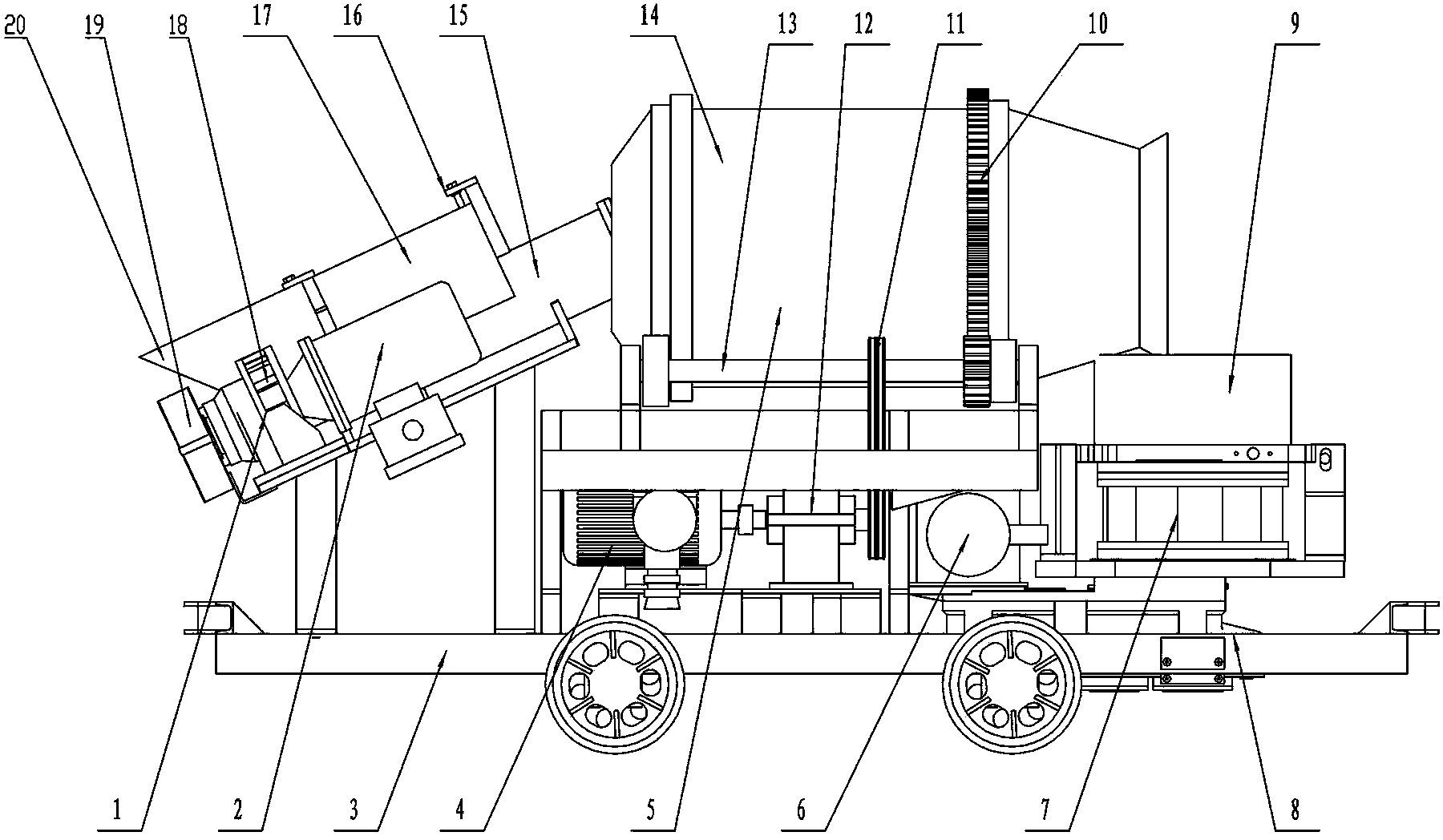 Concrete wet type injection system