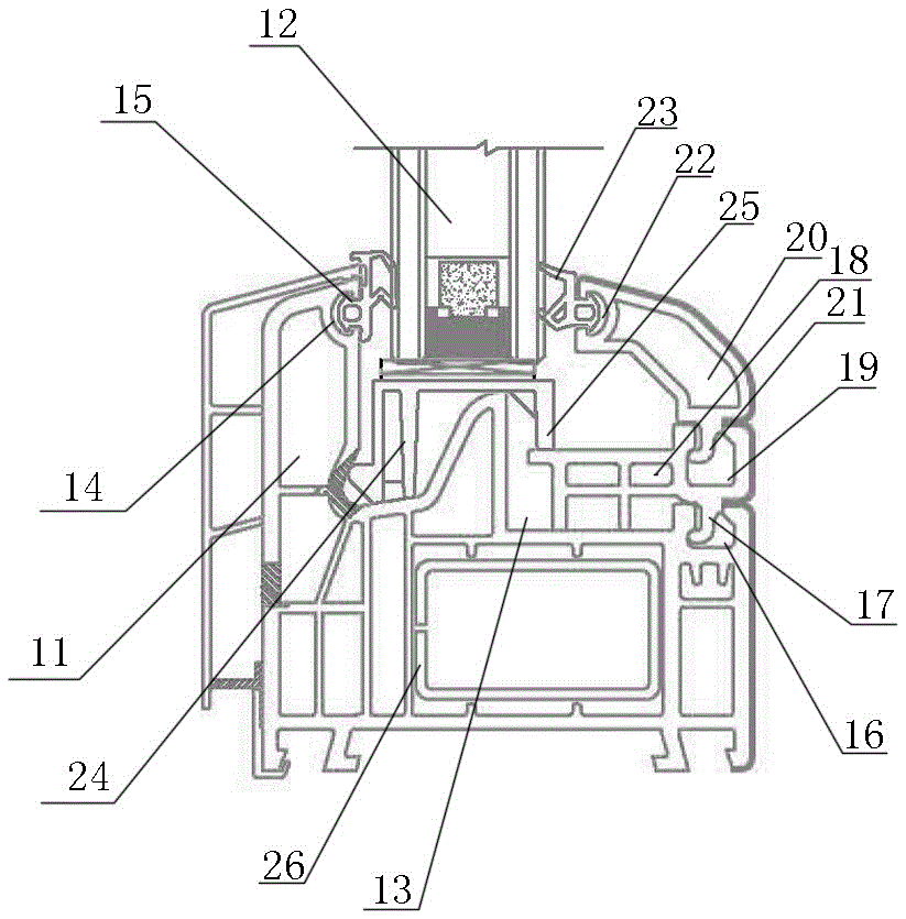 Door and window glass wire pressing mechanism with height increase material and with function of enhancing wind pressure effect
