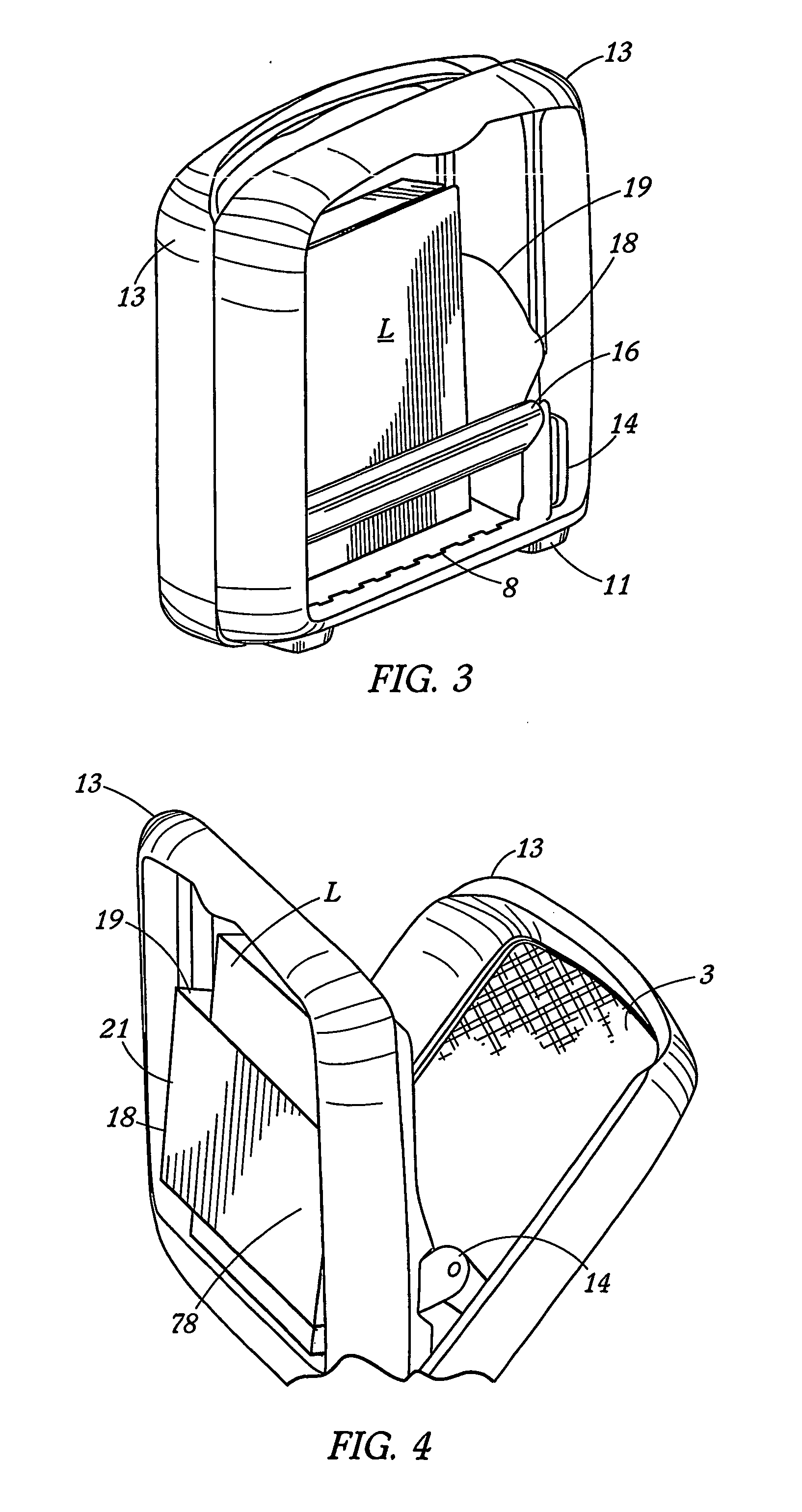 Device for holding a laptop computer in a hardside computer or attache case