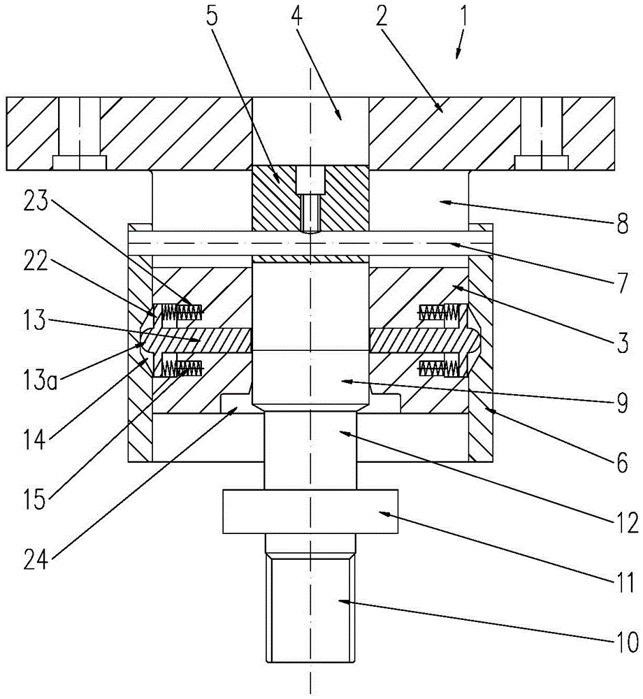 Blind hole rectangular spline cold extrusion forming method