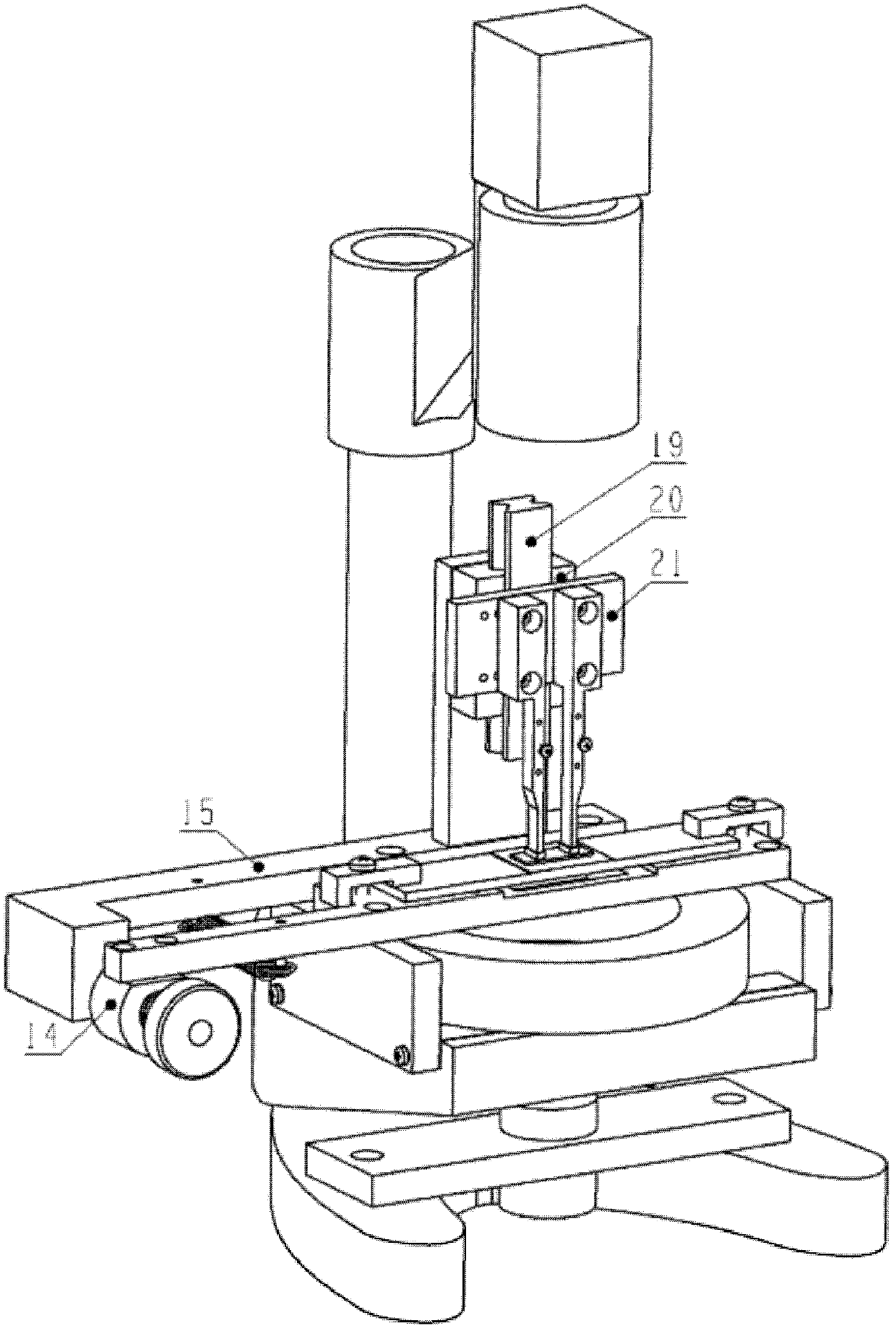 Positioning and splicing device of indicating grating