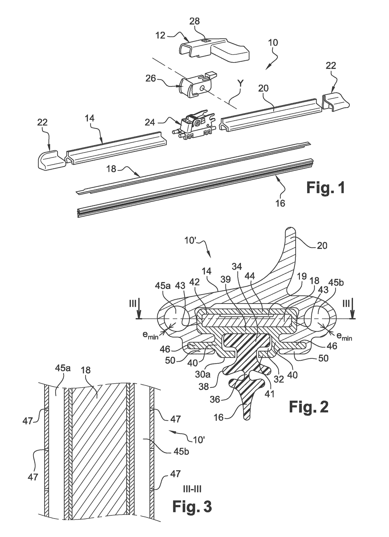 Wiper frame element with at least one channel for distributing windshield wiper fluid