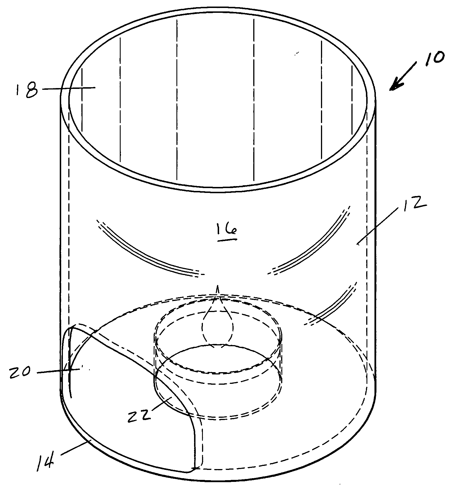 Flame-type illumination device having phosphor-impregnated light transmitting element for transmission of non-flickering light