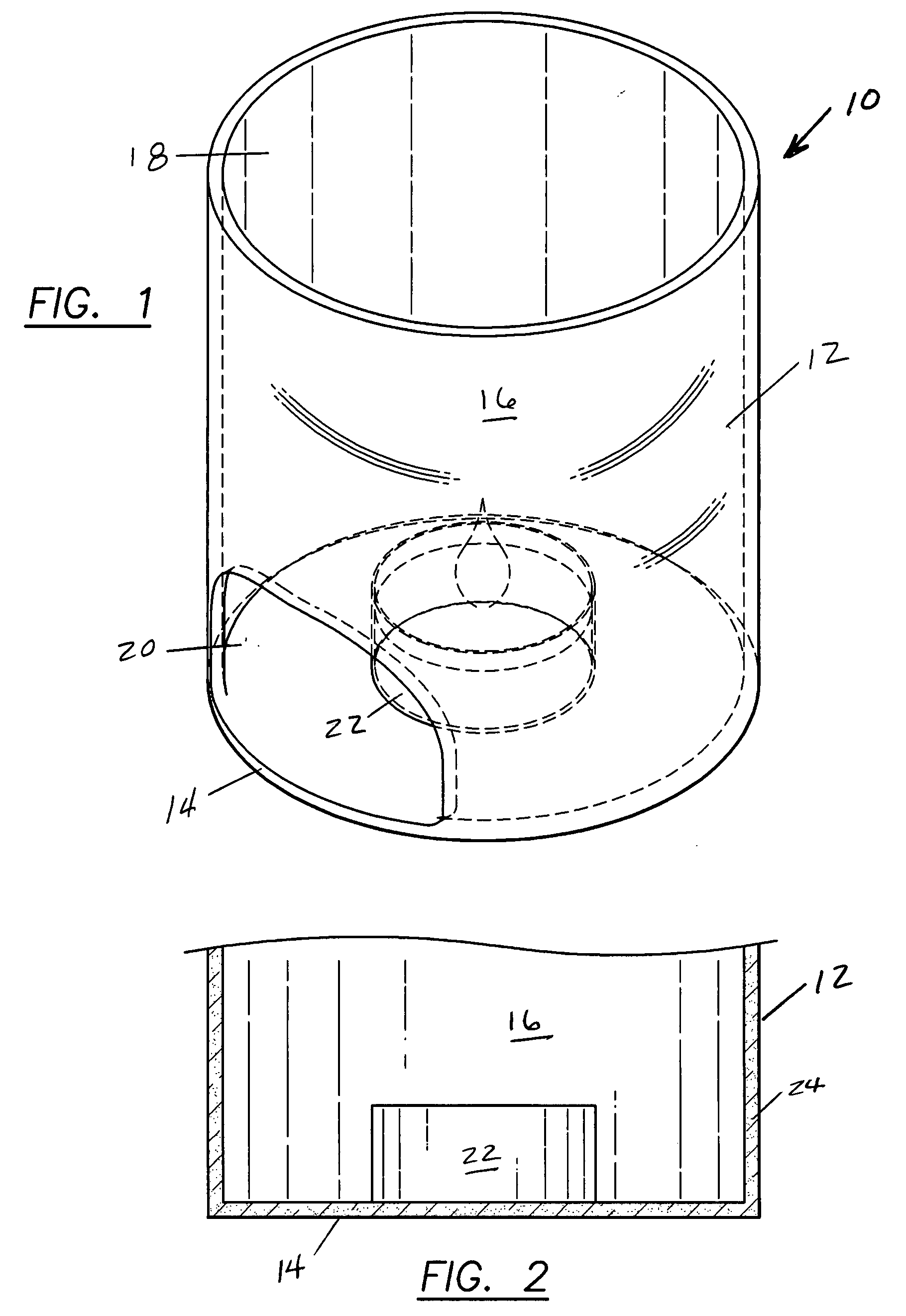 Flame-type illumination device having phosphor-impregnated light transmitting element for transmission of non-flickering light