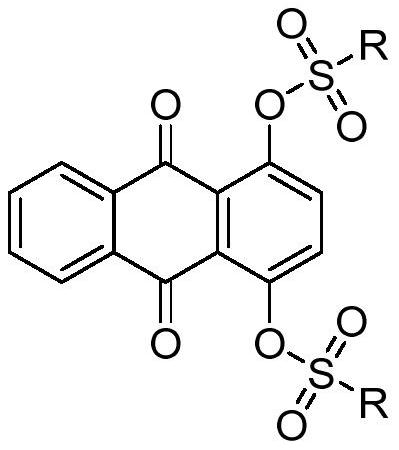 Sulfonyl ester group anthraquinone derivatives and its preparation method and application