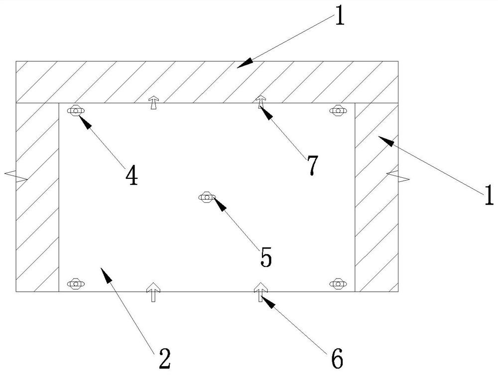 Concrete small box girder assembly type shear-resistant reinforcing device based on UHPC prefabricated slab and reinforcing method of device