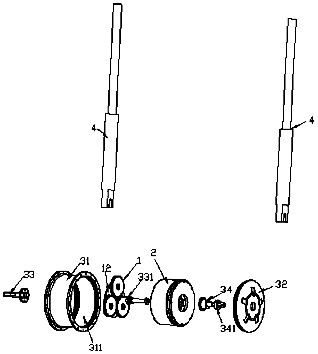 Electric auxiliary driving mechanism for bicycle or motorcycle