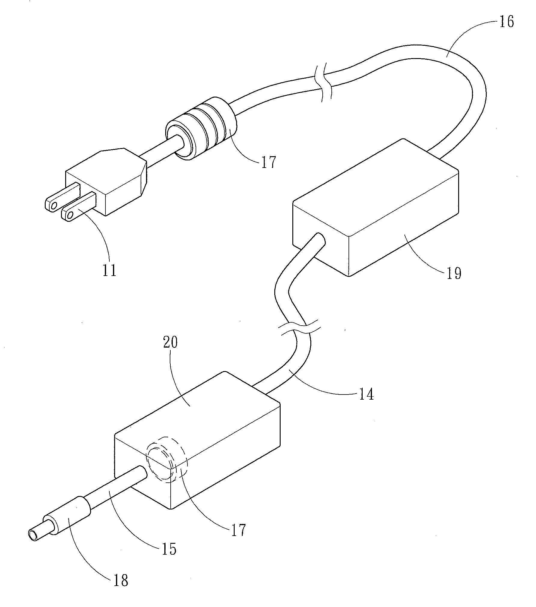 Adapter connection structure