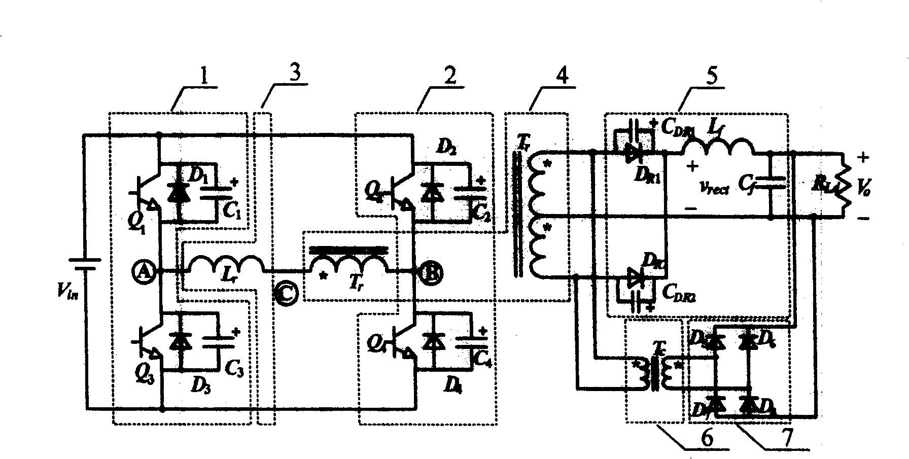 Isolated DC transducer of side edge clamp