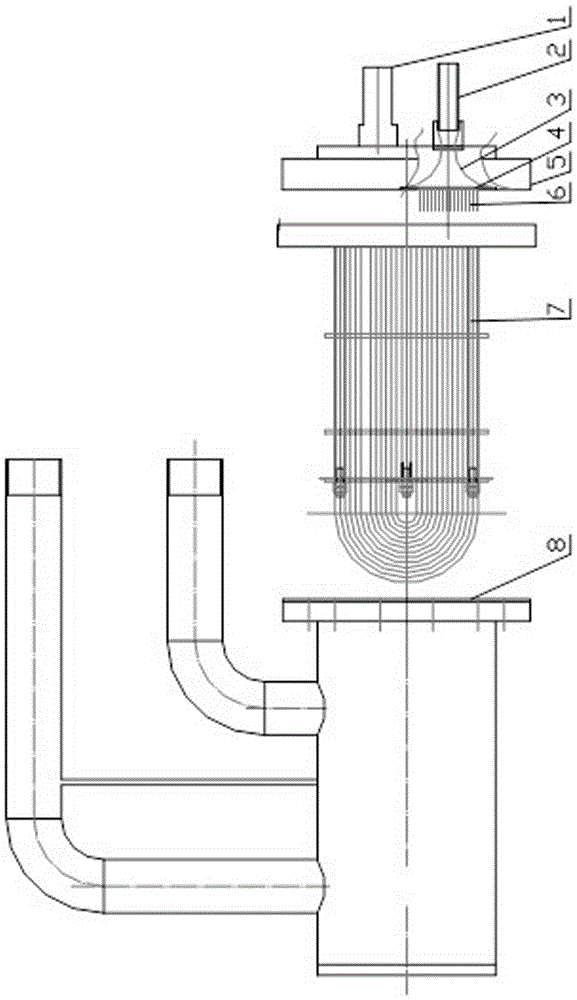 Two-phase distribution dry-type evaporator