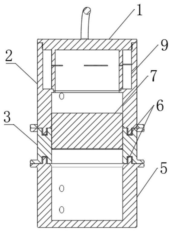 Steady-state flow resistance measuring cylinder for porous sound absorption material