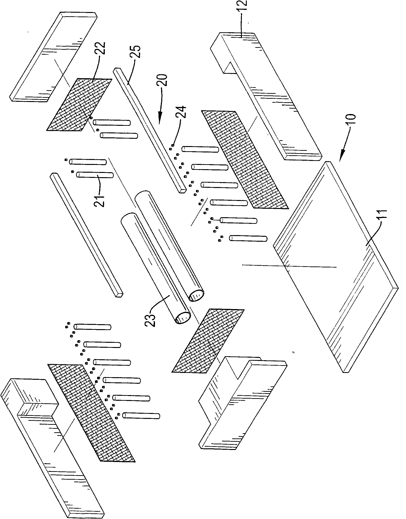Components and parts of mechanical machine tool and manufacturing method thereof