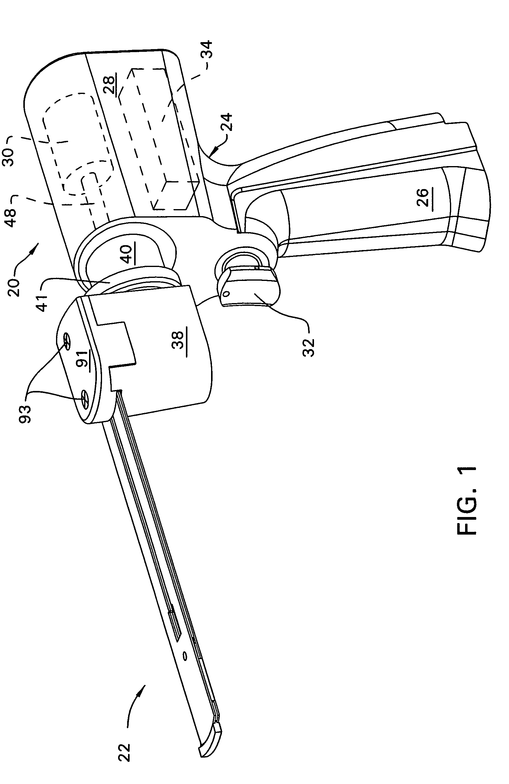 Surgical sagittal saw including a handpiece and a removable blade assembly, the blade assembly including a guide bar, a blade head capable of oscillatory movement and a drive rod for actuating the blade head