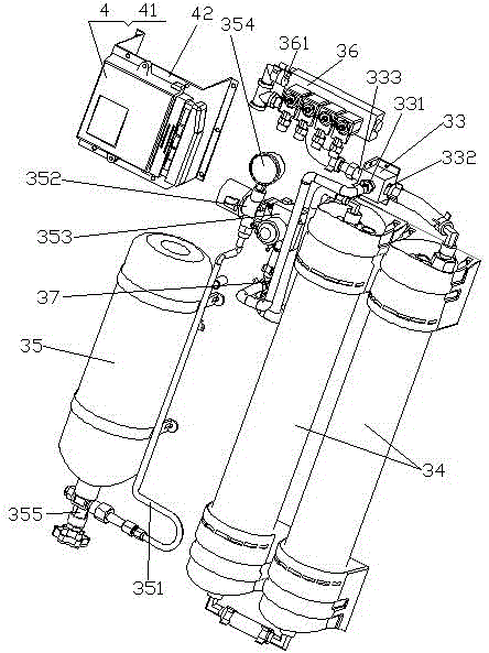 Combined jet fire extinguishing device