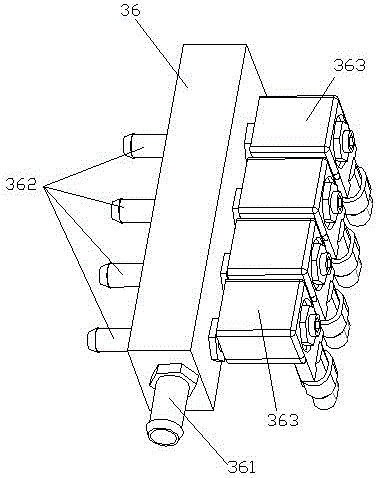 Combined jet fire extinguishing device