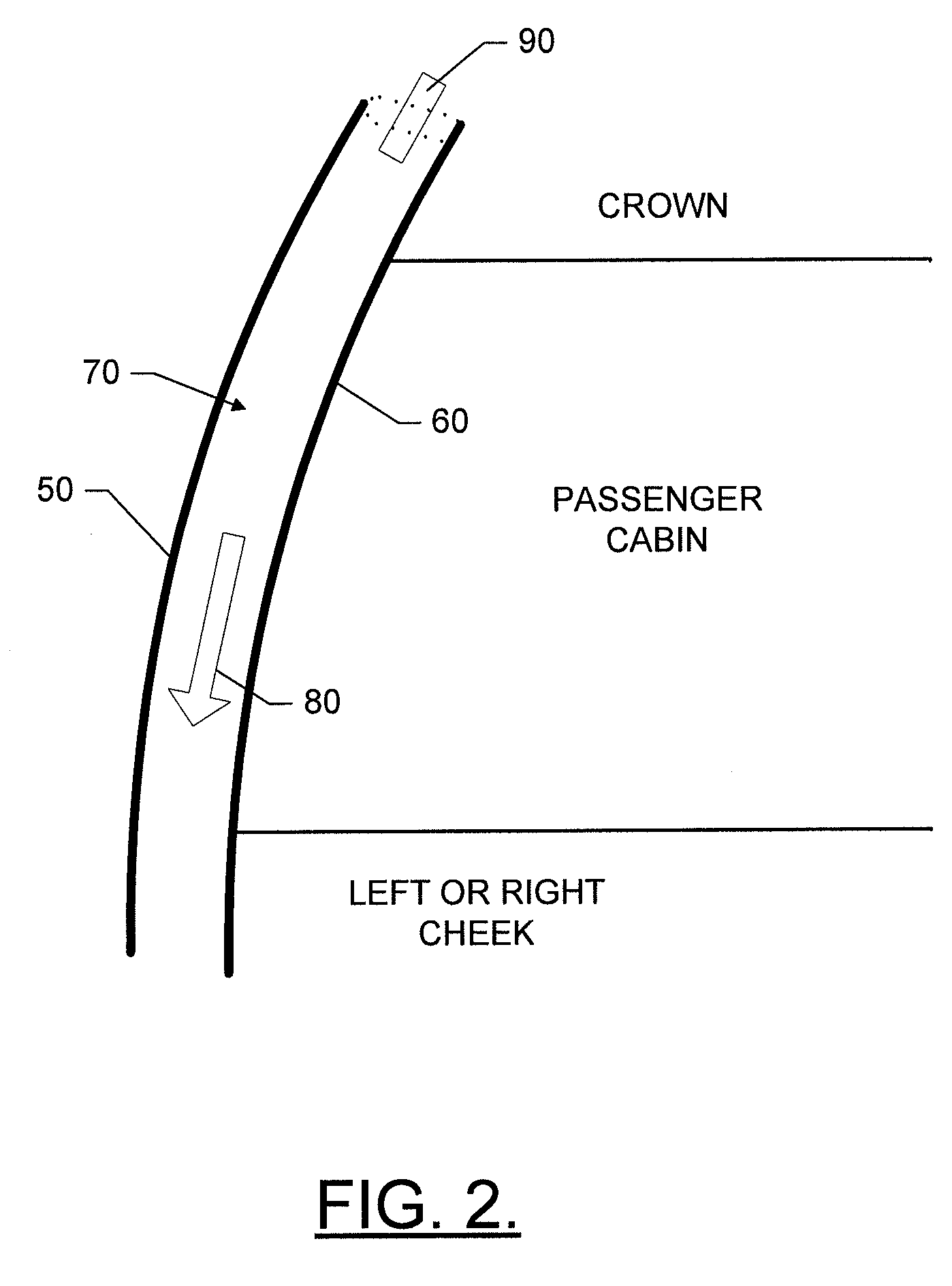 Method and apparatus for air flow control in an aircraft sidewall volume