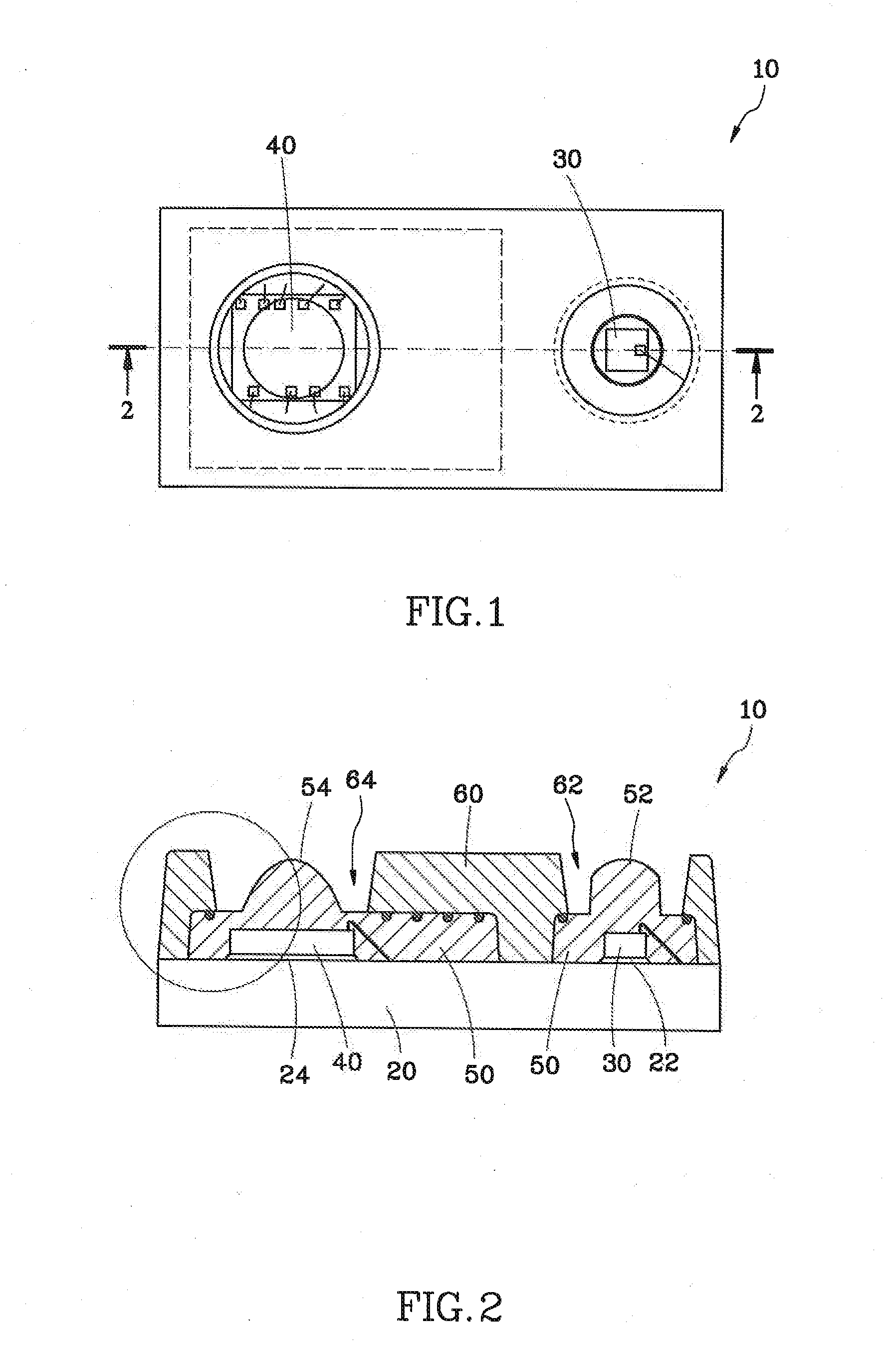 Package structure of an optical module