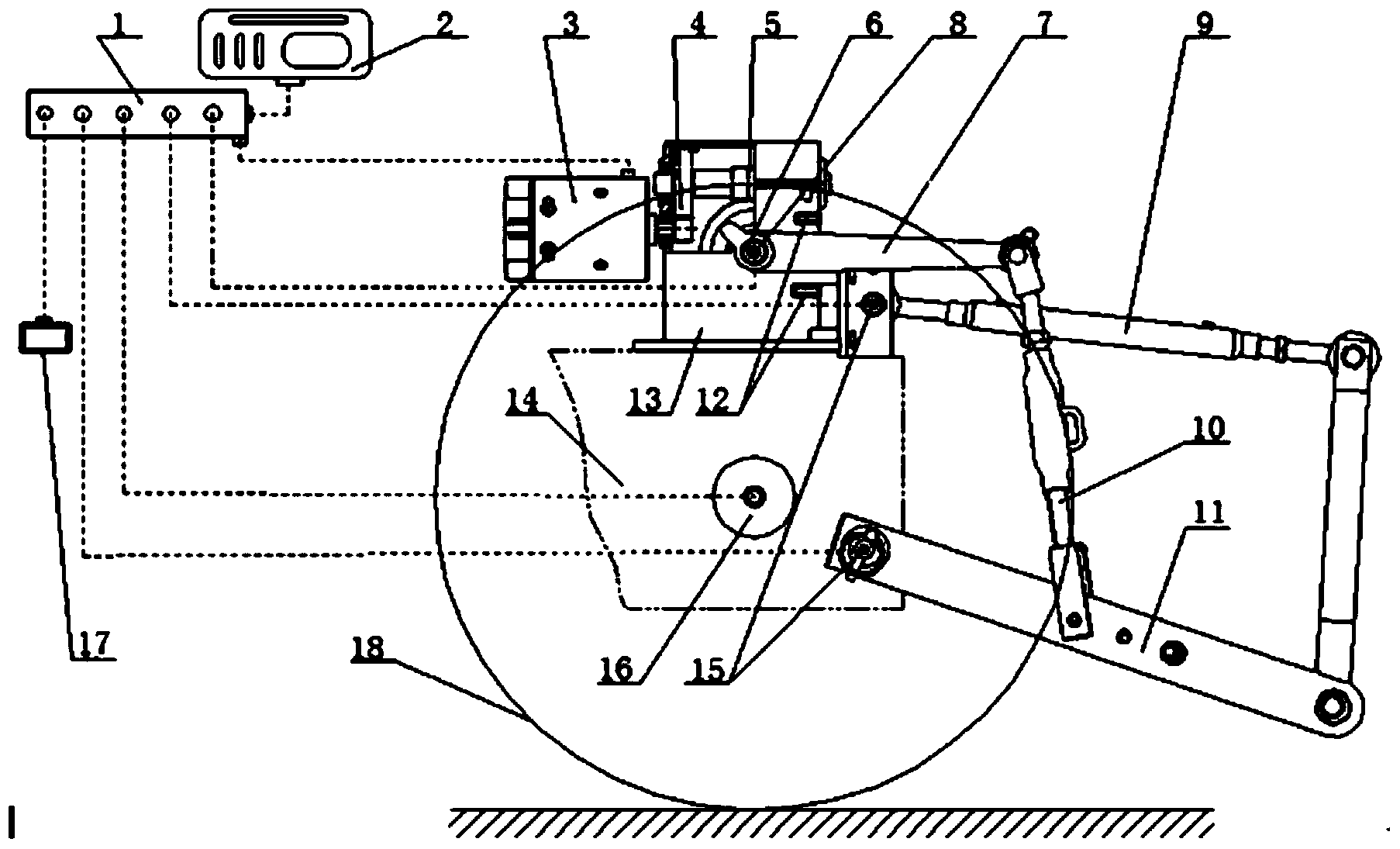 Electric suspension control device of tractor