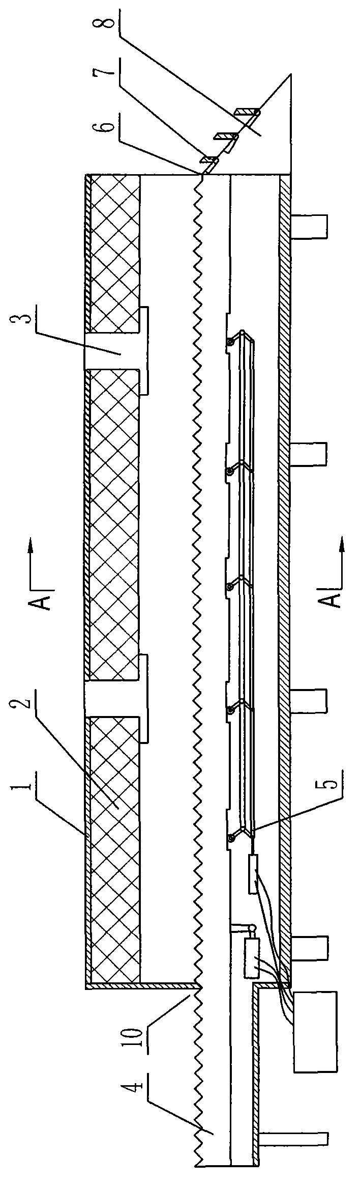 Pole type workpiece heating furnace