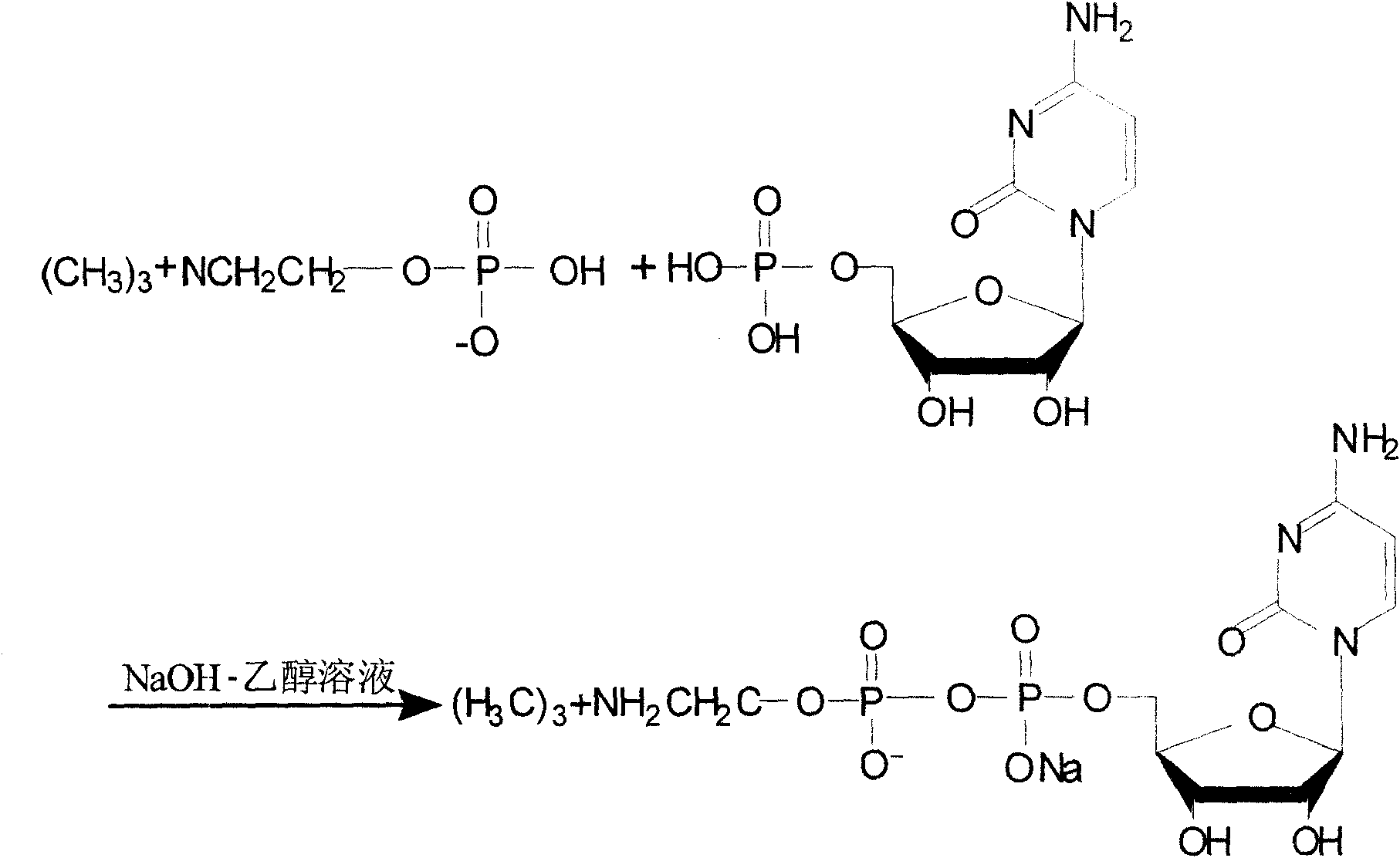 Process for preparing citicoline sodium