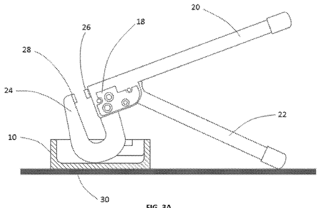 Device to Hold a Rivet Squeezer during Operation and to Store a Rivet Squeezer and Dies