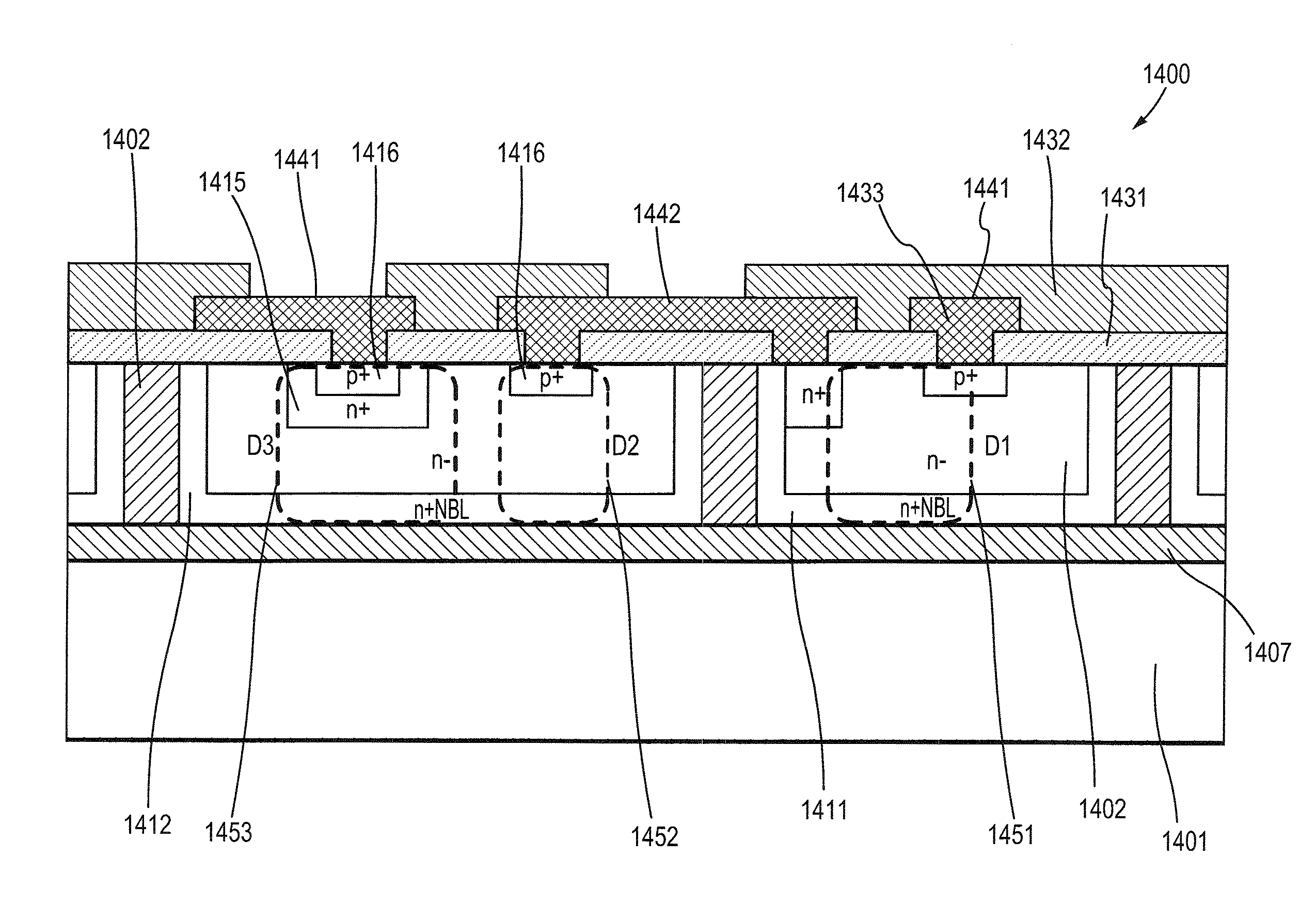 Semiconductor device structure and methods of making