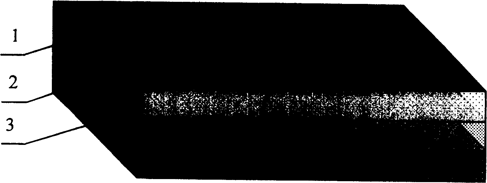 Method for synthesizing isotropic silicon nitride powder adopting layer type material-distribution