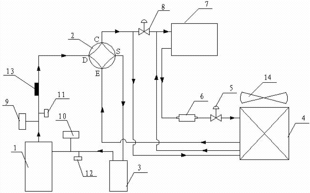 Defrosting system for heat pump