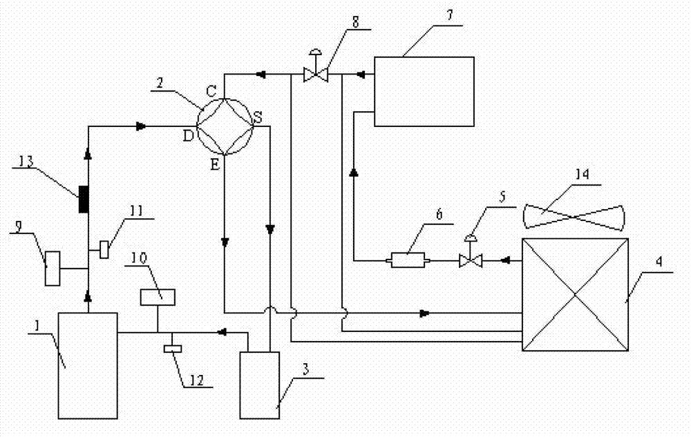 Defrosting system for heat pump