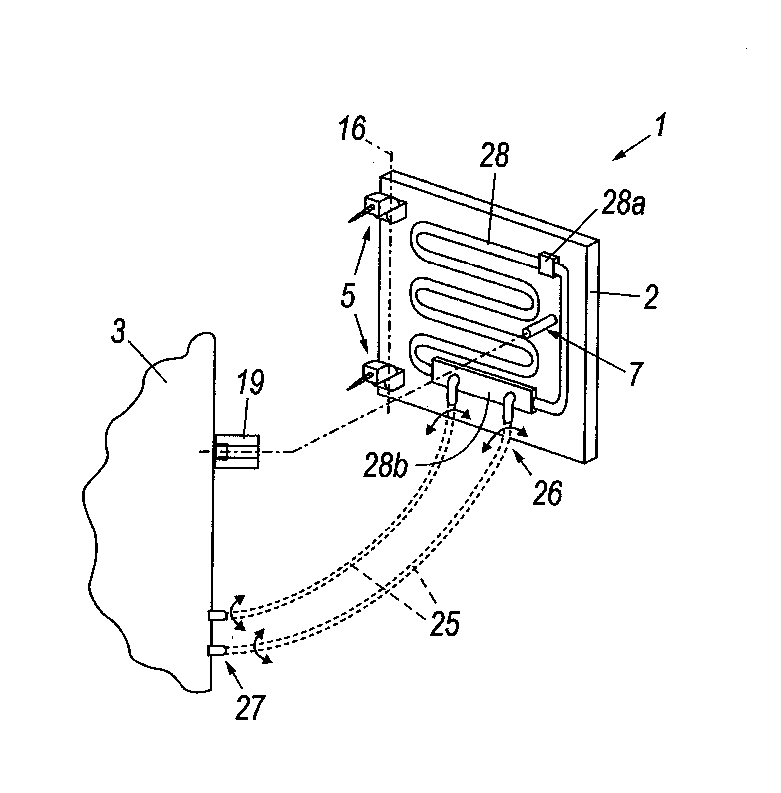 Radiator of highly flexible use