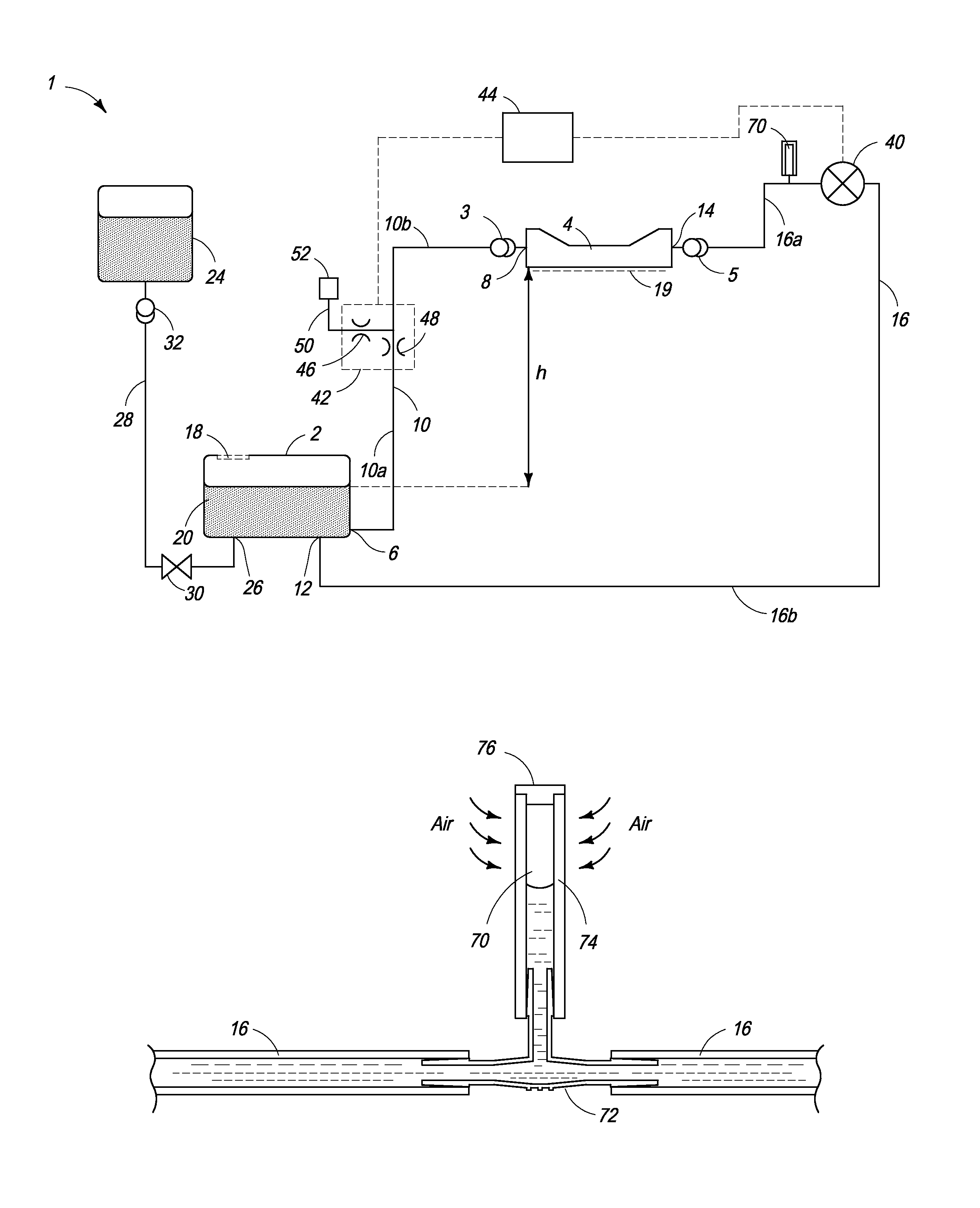 Printer having ink delivery system with air compliance chamber